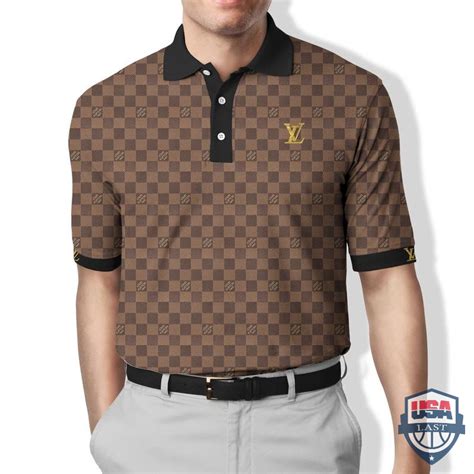 louis vuitton brown polo shirt